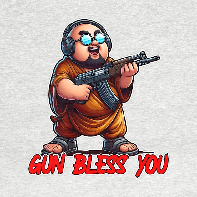 Gun Bless You by Rawlifegraphic